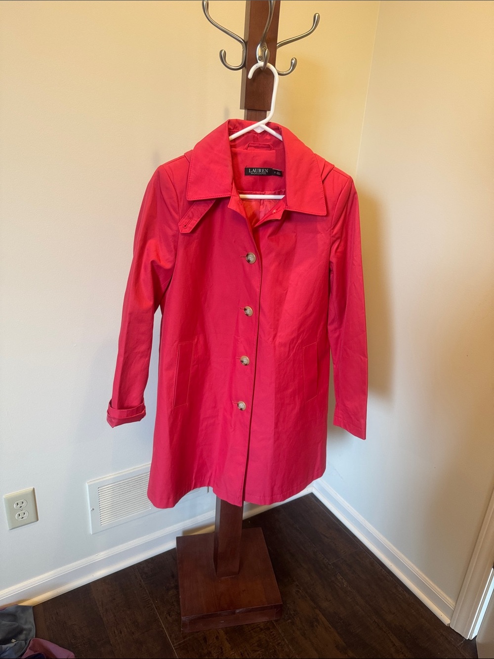 Lauren Ralph Lauren salmon Button-Front Tunic Coat
